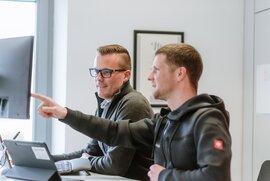 Tobias und Michael, Geschäftsführer